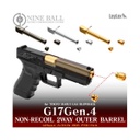 CAÑON EXTERNO ROSCADO LAYLAX/NINE BALL NON RECOIL GLOCK 17 GEN.4 GRIS