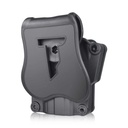 FUNDA PISTOLA RIGIDA CYTAC UNIVERSAL GEN 2 ZURDOS NEGRA