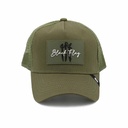 GORRA CORSO REJILLA  BLACK FLAG  VERDE