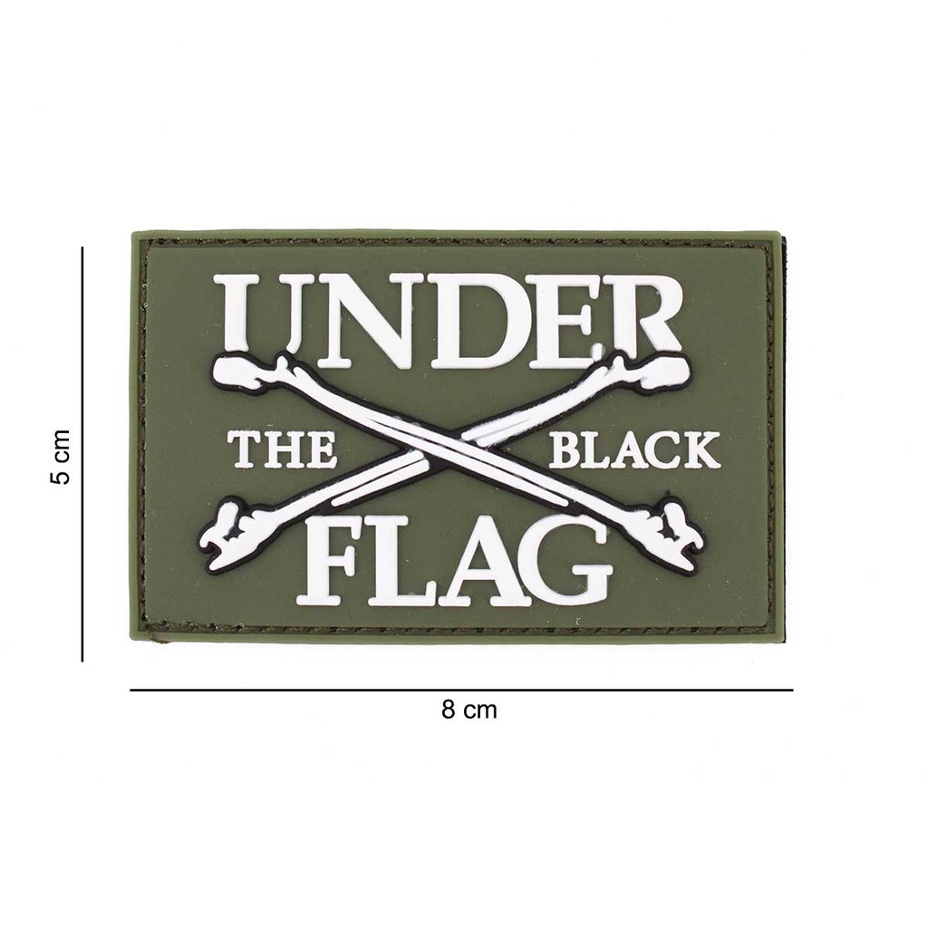 PARCHE CORSO PVC UNDER THE BLACK FLAG VERDE