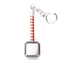 LLAVERO MARTILLO THR 8 CM PLATA/MARRON