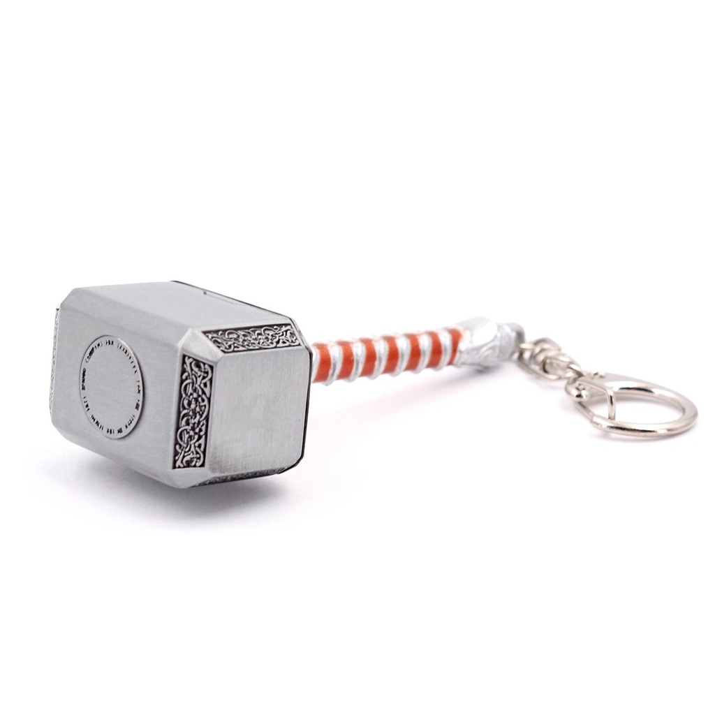 LLAVERO MARTILLO THR 8 CM PLATA/MARRON