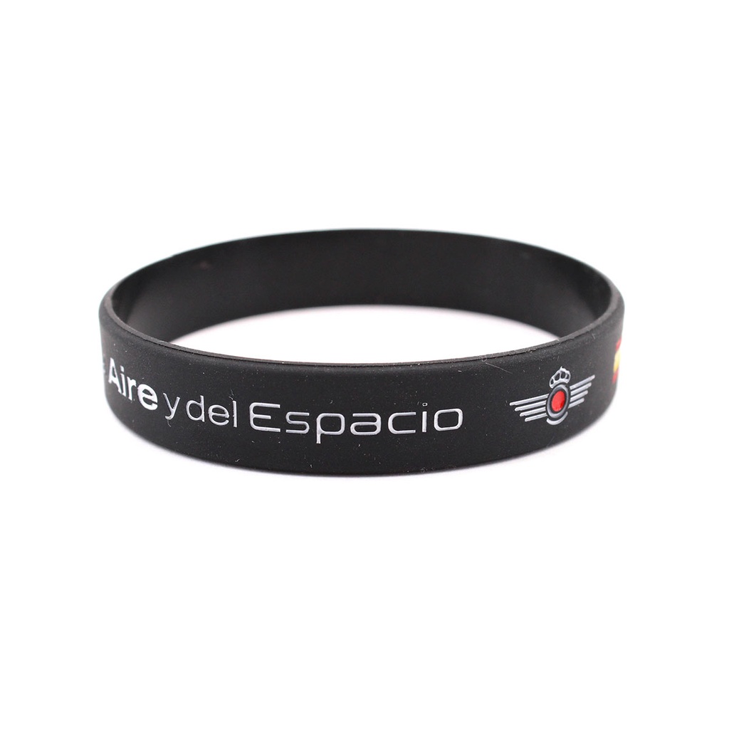 PULSERA IMMORTAL PVC EJERCITO DEL AIRE NEGRA