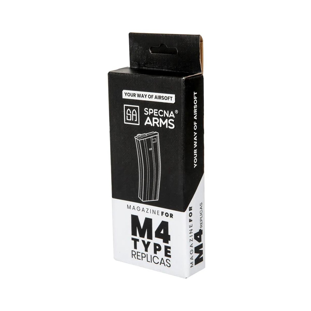 CARGADOR FUSIL SPECNA ARMS M4 120RDS 1PCS NEGRO