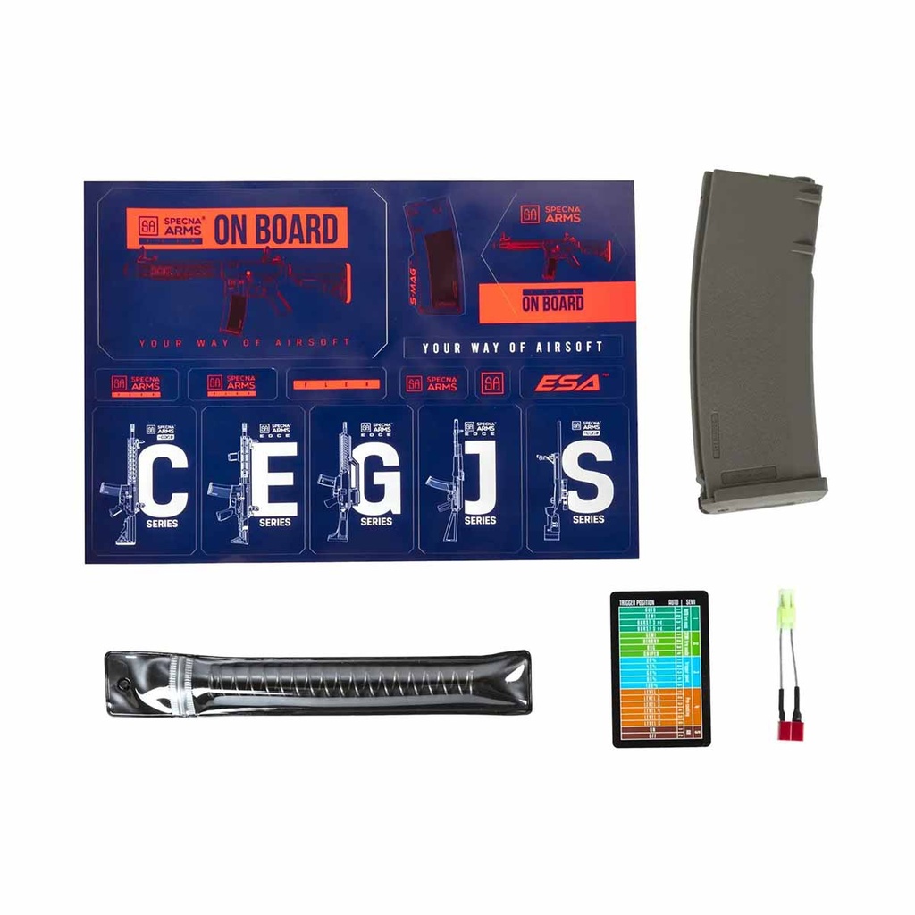 FUSIL SPECNA ARMS SA-F05 FLEX HAL ETU NEGRO-VERDE