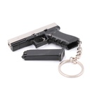 LLAVERO PISTOLA G17 6,5 CM NEGRO-PLATA