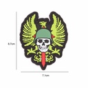 PARCHE IMMORTAL PVC 3D CALAVERA EJERCITOS MULTICOLOR