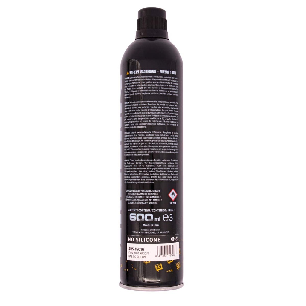 BOTELLA GAS ARSENIC IRON 12KG SIN SILICONA