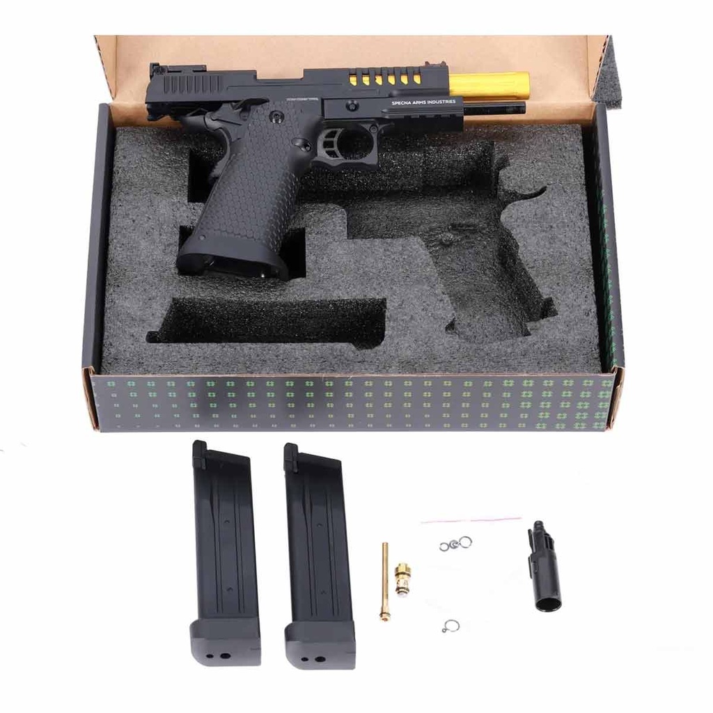 PISTOLA SPECNA ARMS SA-VGP25 VAPOR NEGRA-DORADA
