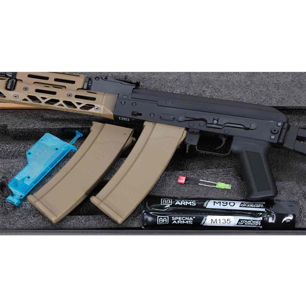 FUSIL SPECNA ARMS PRIME KPYK SA-PJ13 ASTER BRUSHLESS NEGRO-TAN