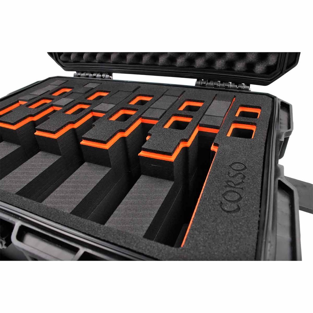 MALETIN PISTOLA CORSO RIGIDO CORSAIR MK3 41CM NEGRO
