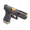 PISTOLA WE G17 CUSTOM 4.5MM FULL METAL NEGRA