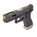 PISTOLA WE G17 CUSTOM 4.5MM FULL METAL NEGRA