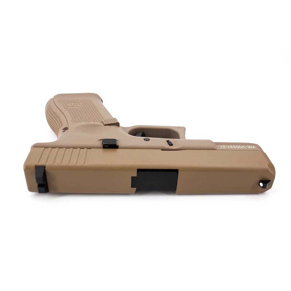 PISTOLA WE G19X V5 4.5MM FULL METAL TAN