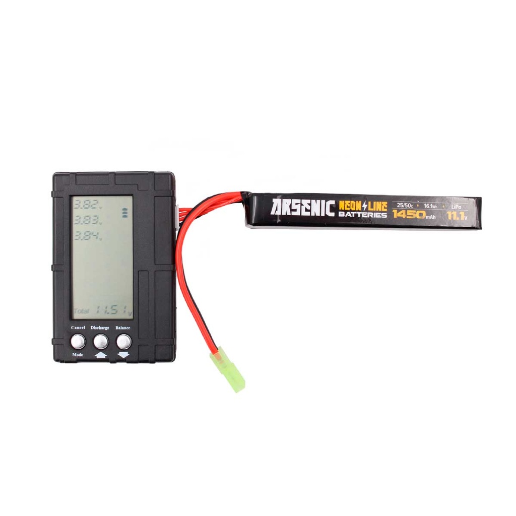 INDICADOR BATERIA ARSENIC LIPO BALANCEADOR NEGRO