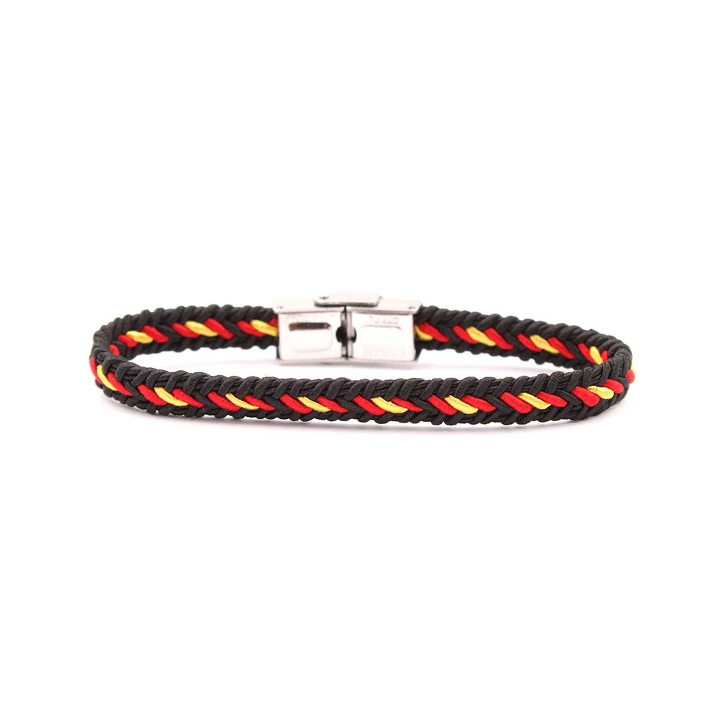PULSERA IMMORTAL CIERRE METALICO NEGRO