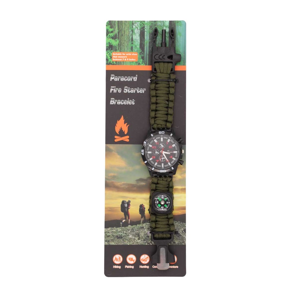 RELOJ PARACORD IMMORTAL VERDE