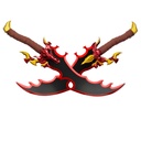 ESPADA BH 6069 SLV 62CM ACERO NEGRA-ROJA