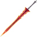 ESPADA BH 6077 SLV 130CM ACERO ROJA-DORADA