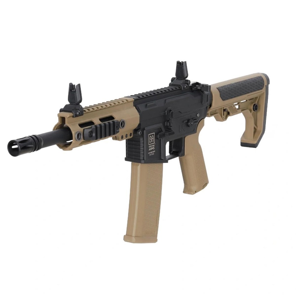 FUSIL SPECNA ARMS SA-F04-RL FLEX GEN.2 HAL ETU BRUSHLESS LIGHT OPS STOCK NEGRO-TAN