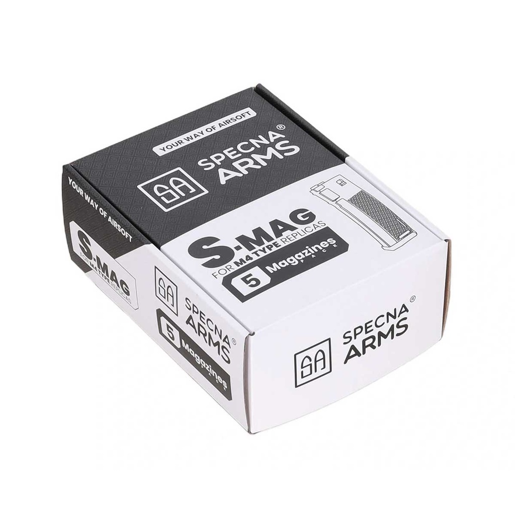 CARGADOR FUSIL SPECNA ARMS M4 5PCS 125RDS VERDE