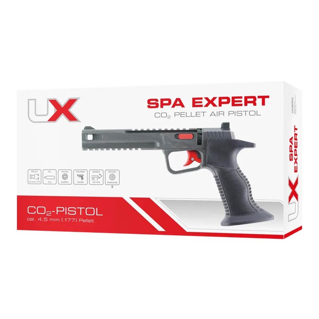 PISTOLA UMAREX SPA EXPERT CO2 4.5 NEGRA