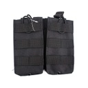 POUCH CARGADOR M4 DOBLE MOLLE TIRAS NEGRA