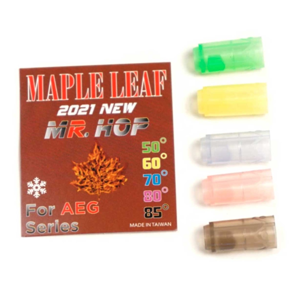 GOMA MR. HOP UP MAPLE LEAF SILICONA 80º AEG ROSA