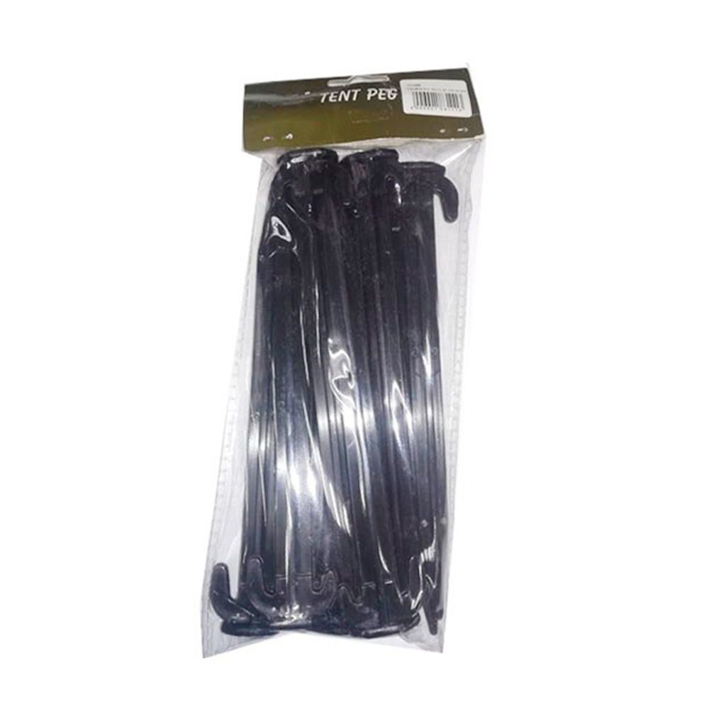 PIQUETA PVC FORA 10PCS 20CM NEGRA