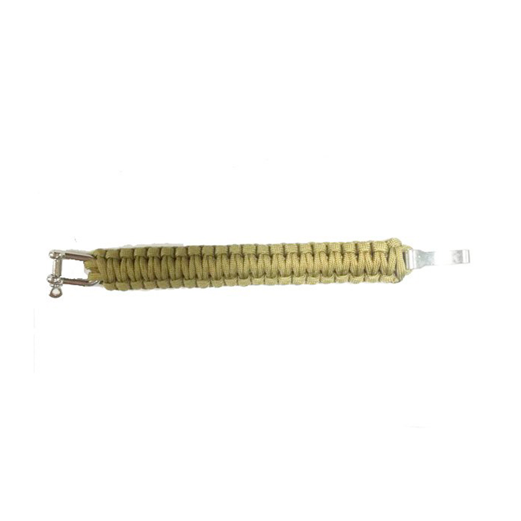 PULSERA PARACORD CIERRE ACERO TAN