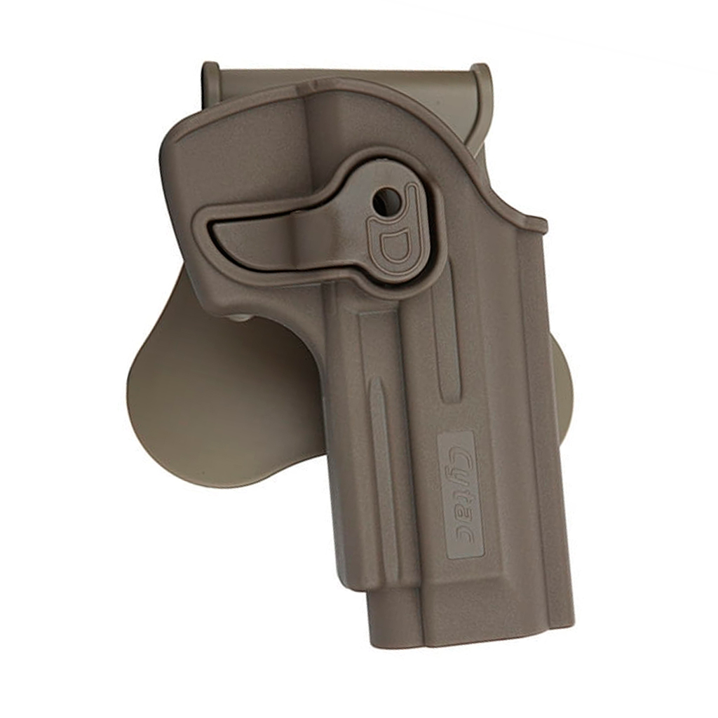 FUNDA PISTOLA RIGIDA ESTILO CYTAC BERETTA 92 TAN