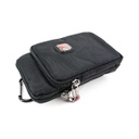 BOLSITO X CORDURA DOBLE CREMALLERA C/MOSQUETON NEGRO
