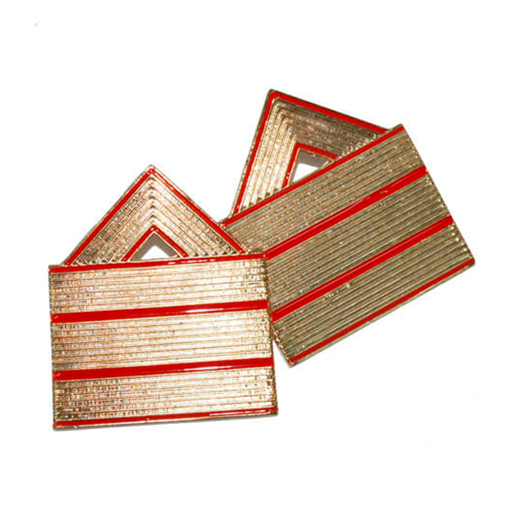 GALON METALICO M5 PAR SARGENTO 1º TIERRA ROJO-DORADO