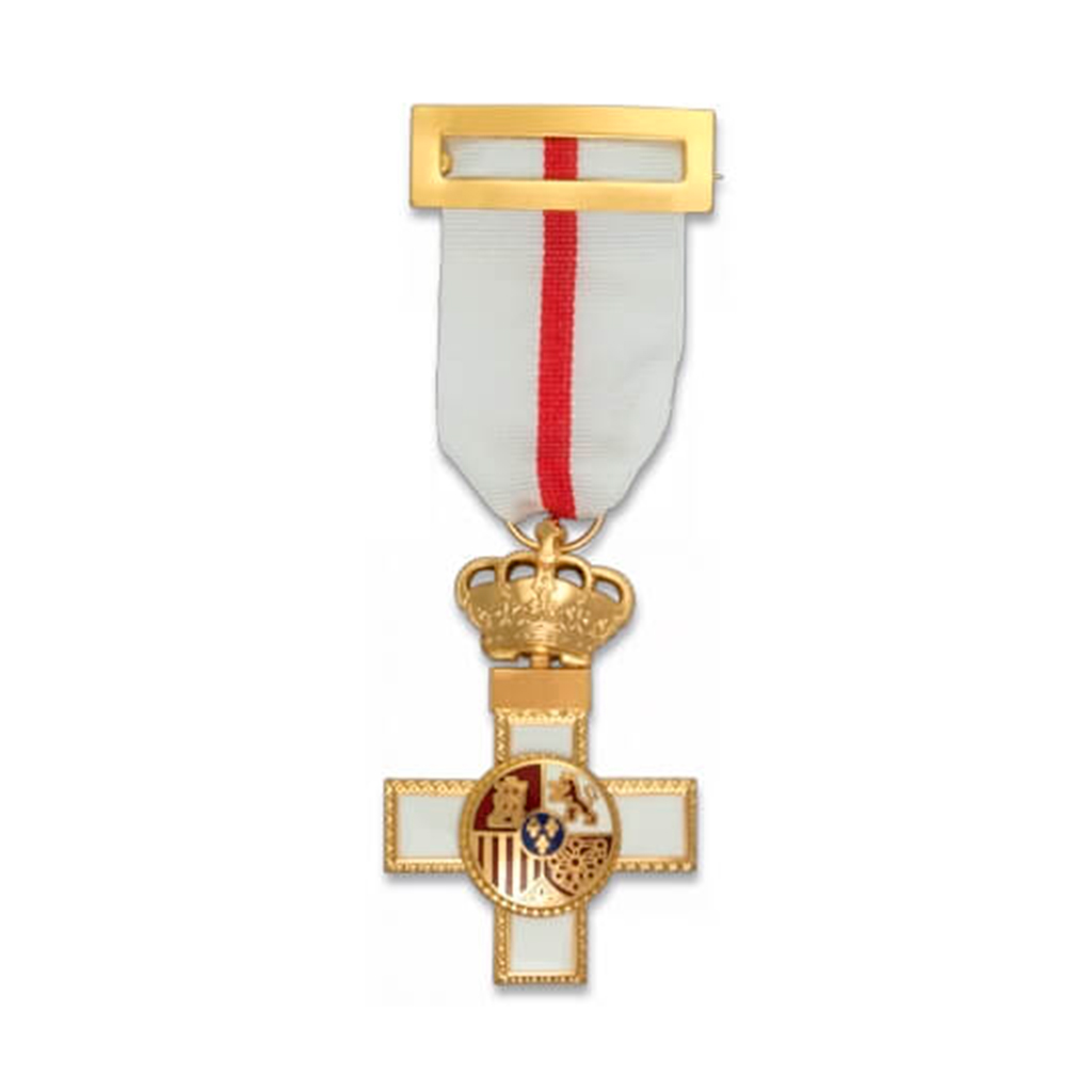 MEDALLA AL MERITO MILITAR BLANCA-ROJA