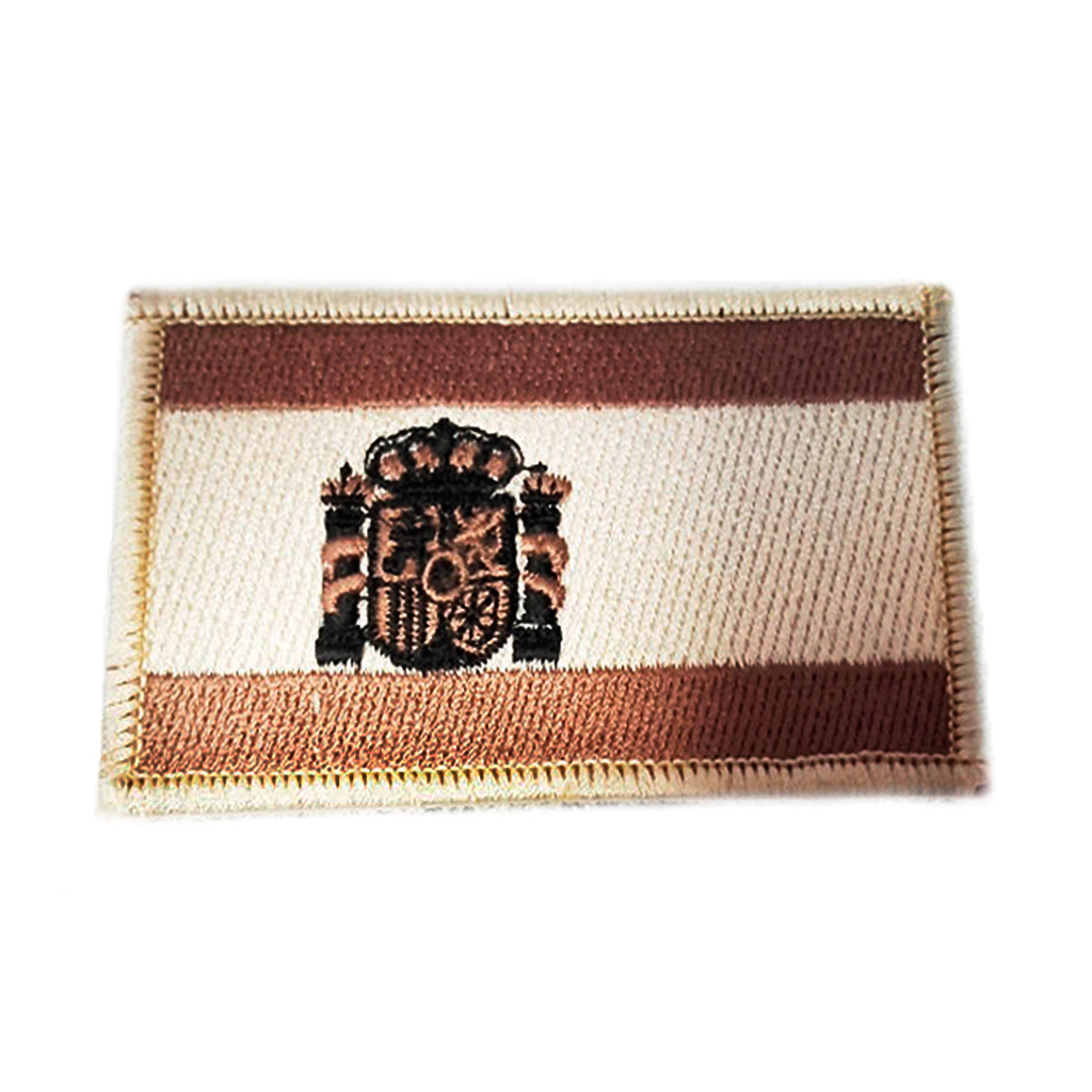 PARCHE BANDERA 8.5X5.5CM C/VELCRO BORDADO MED. DESIERTO