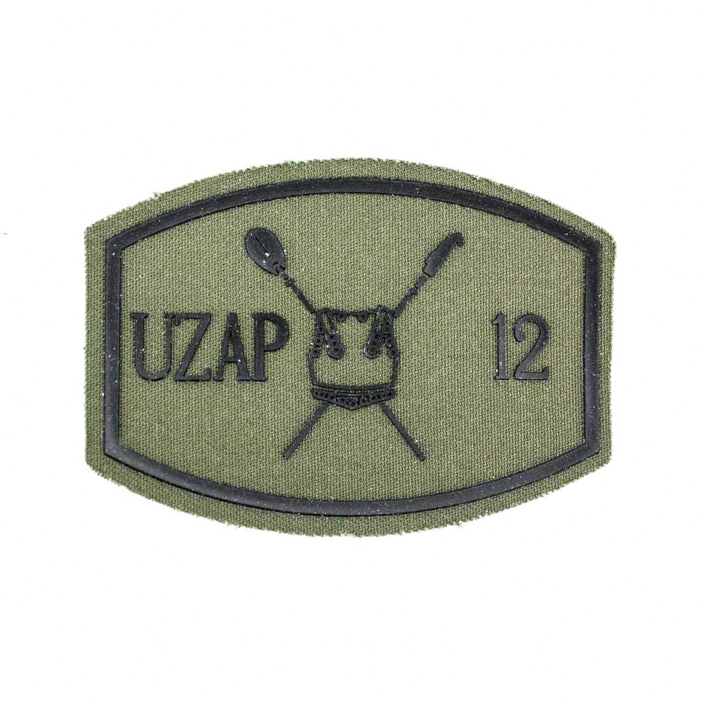 PARCHE UZAP UNIDAD ZAPADORES N12 VERDE