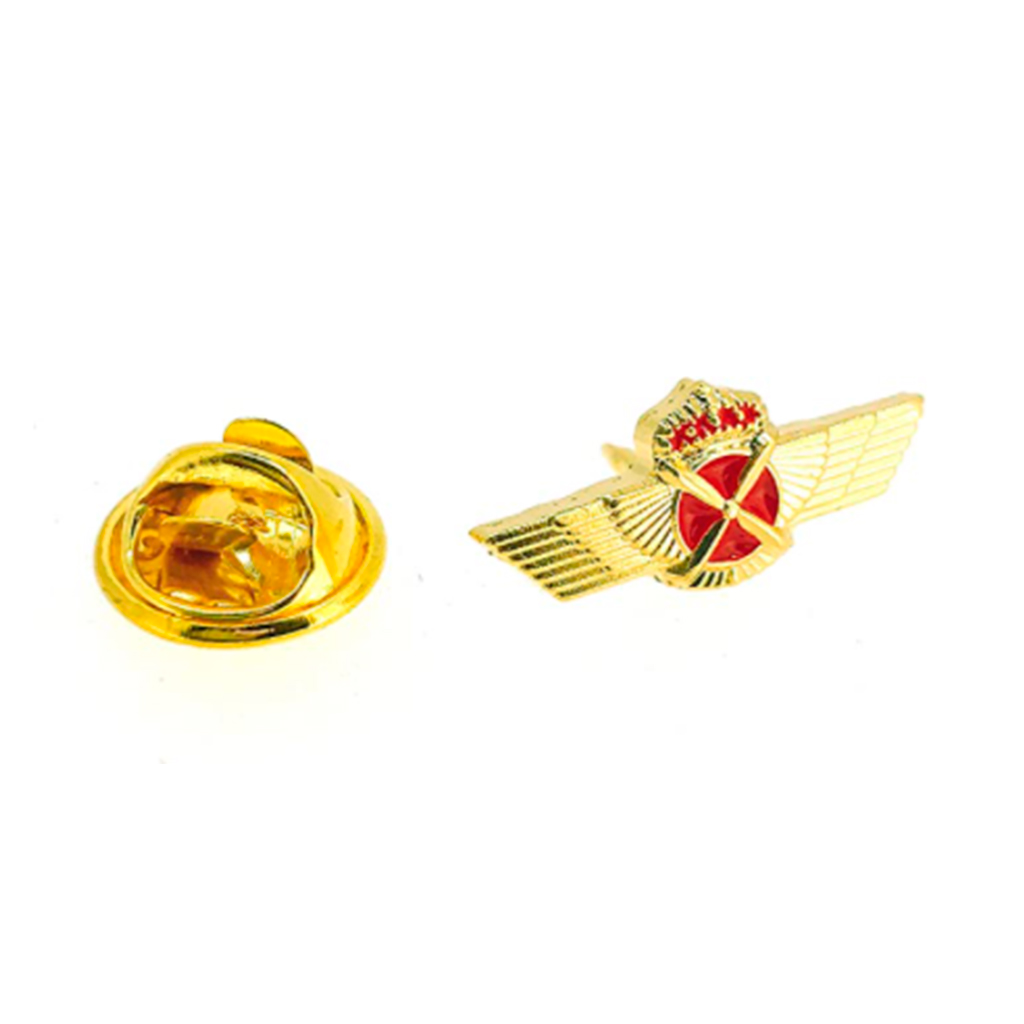 PIN ROQUISQUI 4 HELICES PLATA-DORADO