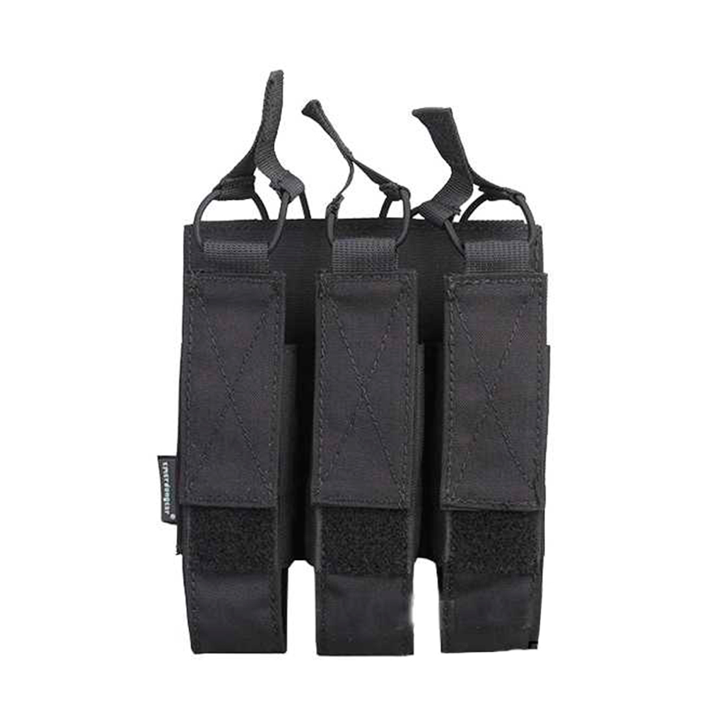 POUCH CARGADOR MP7 TRIPLE EMERSON NEGRA