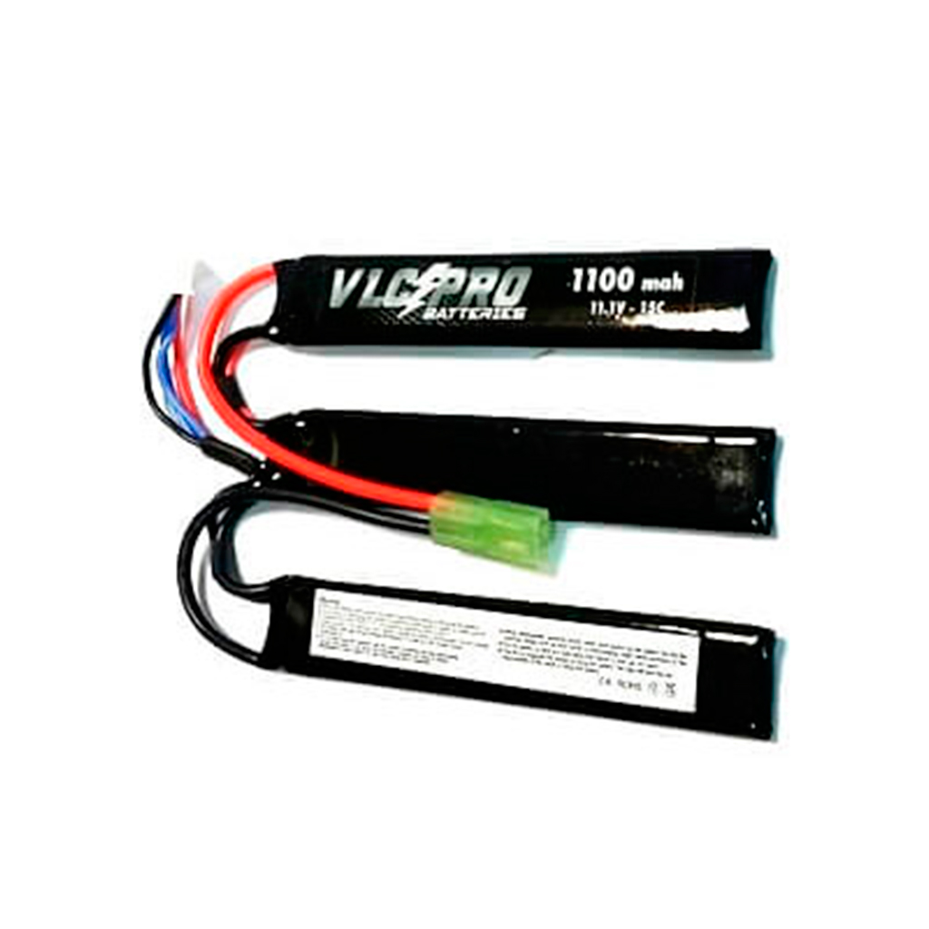 BATERIA VLC-PRO LIPO 11.1V 1100MAH 15C 3STICK NEGRA