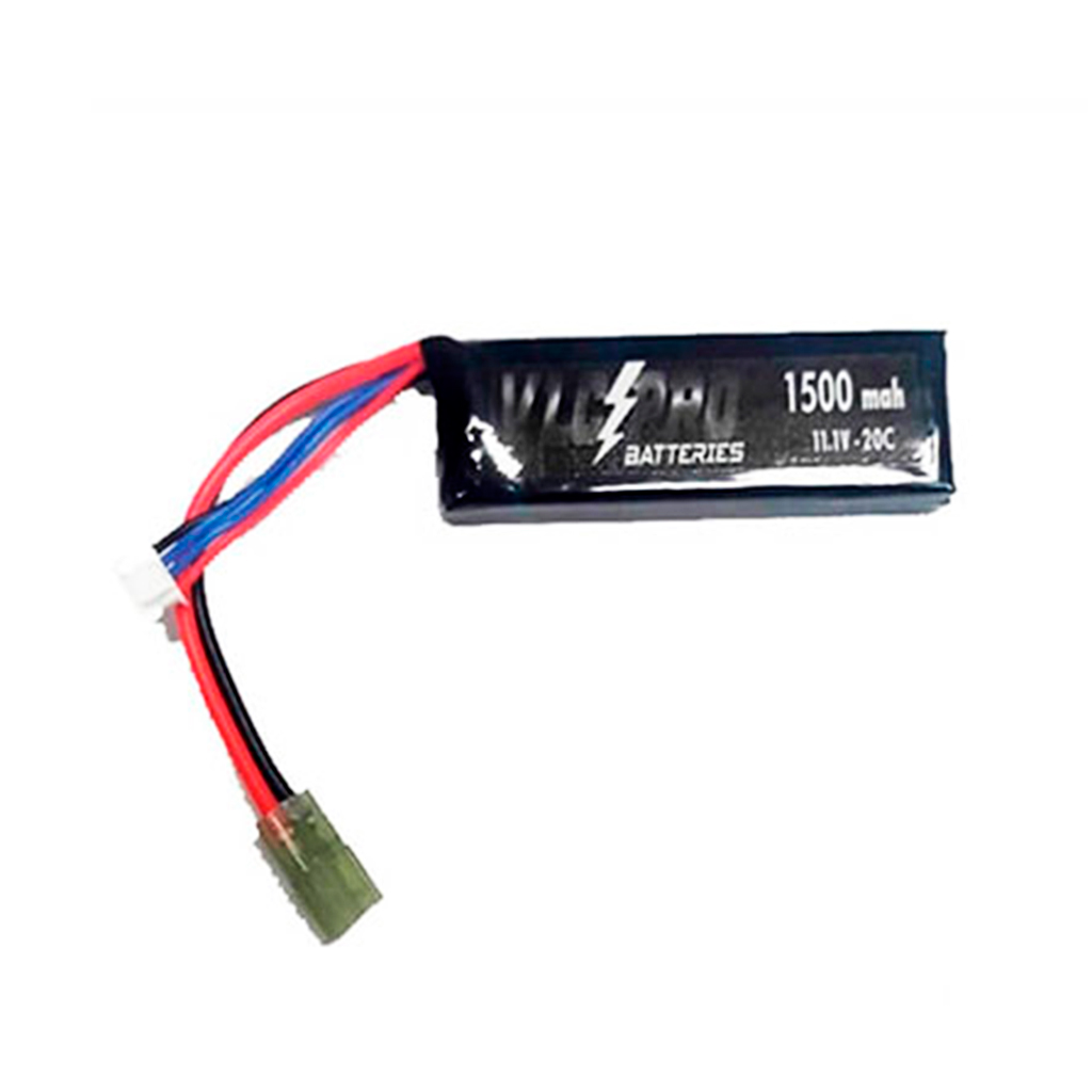 BATERIA VLC-PRO LIPO 11.1V 1500MAH 20C 1STICK NEGRA