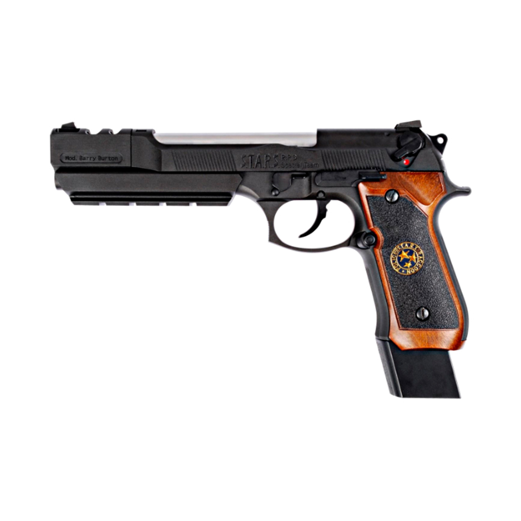 PISTOLA WE M92 BIOHAZARD EXTENDED METAL NEGRA