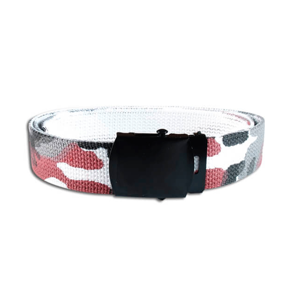 CINTURON ESTRECHO CAMO ROJO