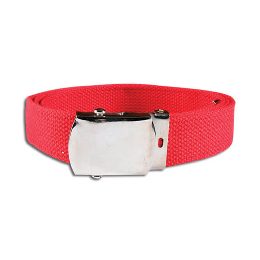 CINTURON ESTRECHO LISO ROJO