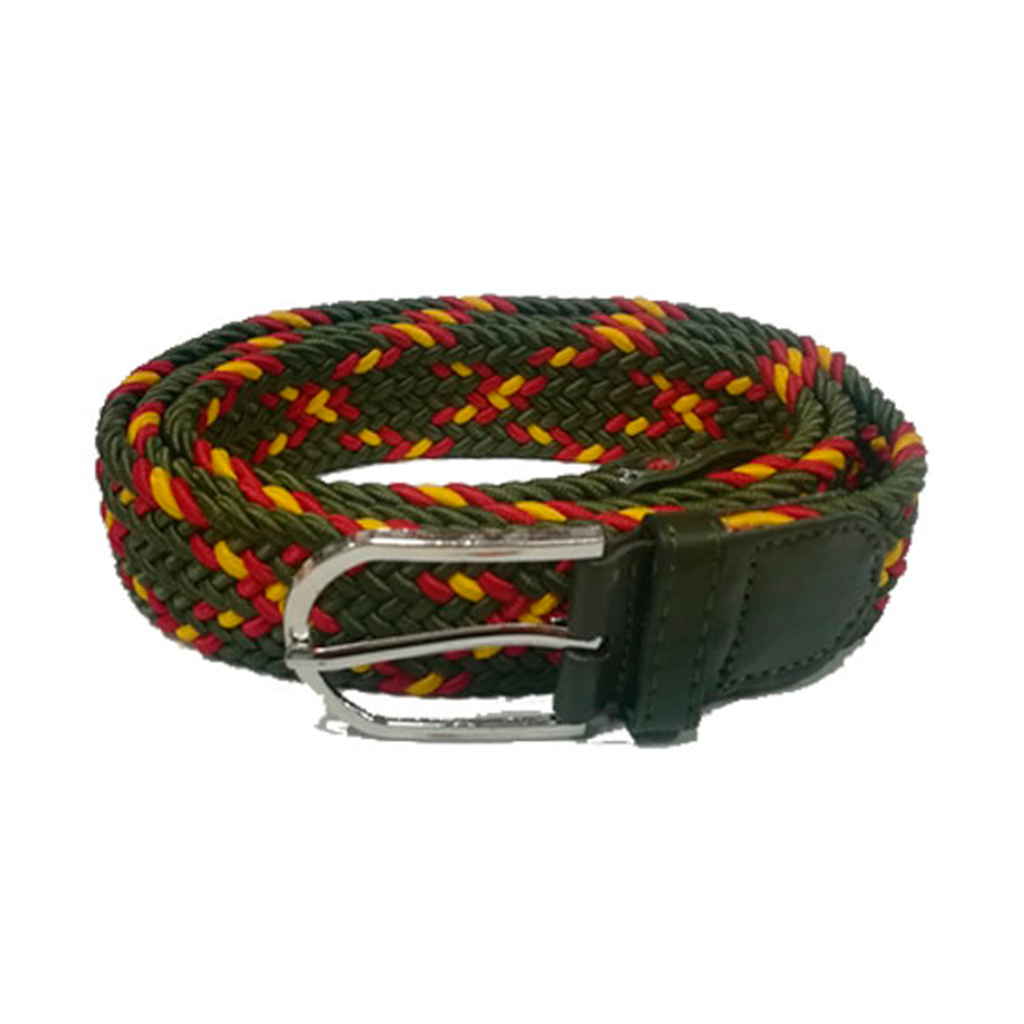 CINTURON ESPAÑA TRENZADO VERDE
