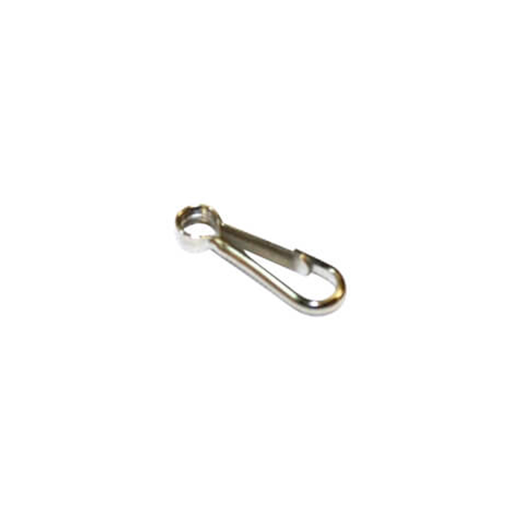 MOSQUETON PETATE PEQUEÑO CLIP PLATA