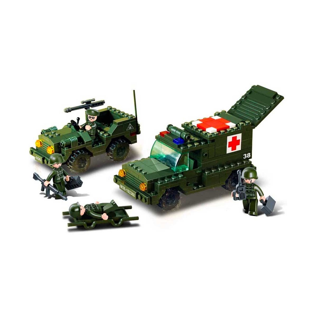 AMBULANCIA ESCOLTA ARMY SLUBAN 229 PCS VERDE