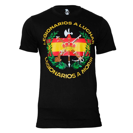 [IW100340-BK-S] CAMISETA IMMORTAL LEGIONARIOS A LUCHAR NEGRA (S)
