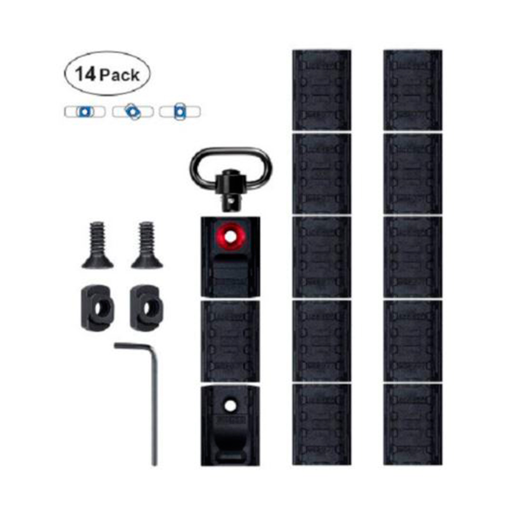 HAND STOP KIT PARA ENGANCHE M CUBRERAIL 14PCS NEGRO