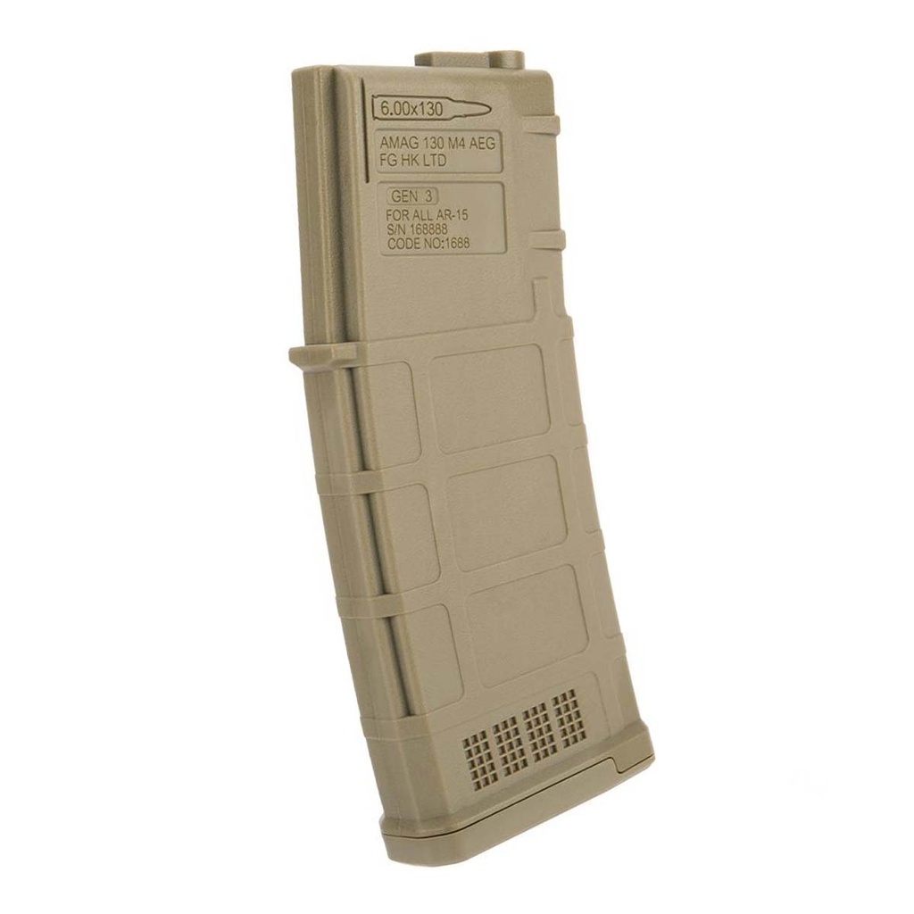 CARGADOR FUSIL M4 ARES AMAG 130RDS 1PCS TAN