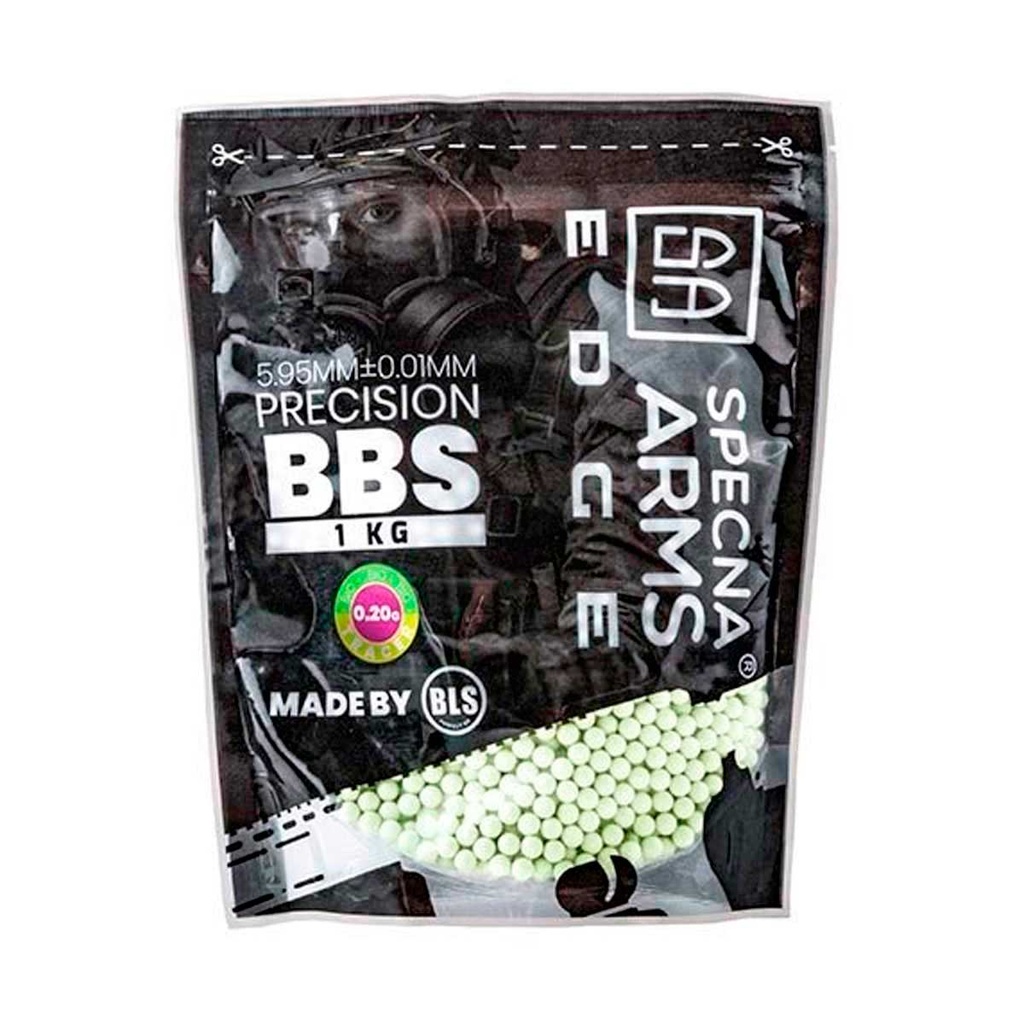 BOLAS SPECNA ARMS TRACER BIO PRECISION 0.20G 1KG AMARILLA